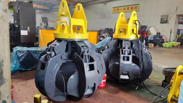 Buy cheap Q355B Excavator Hydraulic Grapple Steel Safety Excavator Rotating Grab from wholesalers