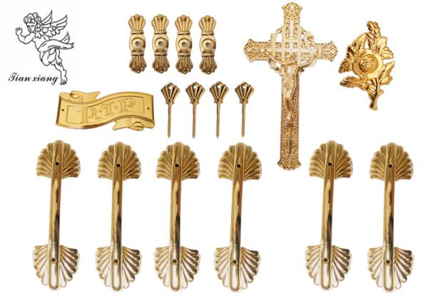 Buy cheap Pale Gold Funeral Plastic Coffin Handles African Style H9003 Customized from wholesalers