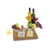 Buy cheap Unbreakable Bamboo Cheese Serving Tray , Bamboo Cheese Platter Board With 3 Bowl from wholesalers