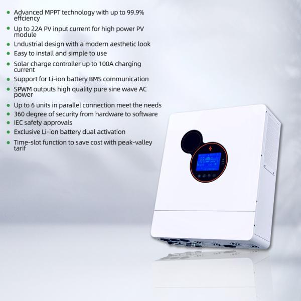 Sunpok Hybrid Power Solar Inverter With 3kw 3000w 24v 48v 5kw 5000w Off Grid