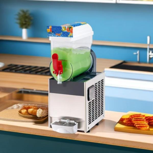 Commercial 15l Slushie Ice Machine Home Drink Cooling Machine Frozen Three Bowls
