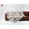 Buy cheap Printed Brushed Fake Animal Fur Blankets , Faux Chinchilla Blanket Rectangular from wholesalers