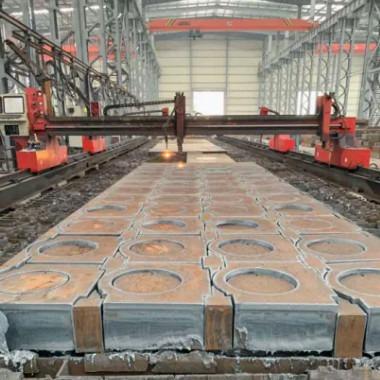 Buy cheap Black Metal Carbon Steel Plate For Stamping Machine Parts Side Plate Flame Cutting Parts from wholesalers