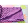 Buy cheap purple anti slip yoga mat towel from wholesalers