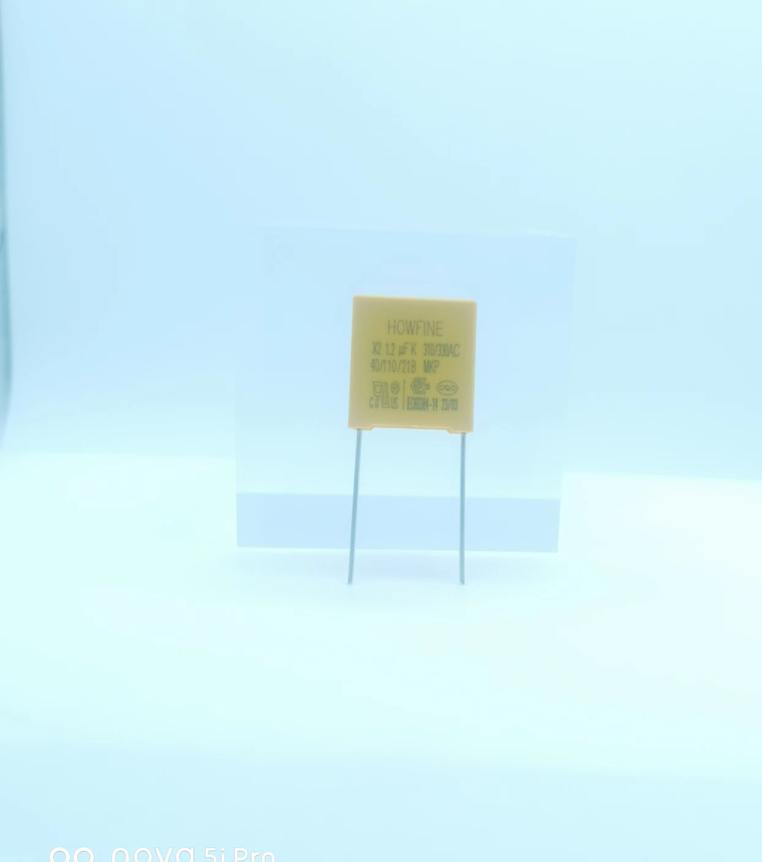 15mm Pitch X2 Safety Capacitor 125K 310V Yellow Color