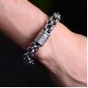 Buy cheap Sterling Silver Chunky Rolo Chain Link Men Bracelet (058602) from wholesalers
