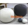 Buy cheap hand made large size Acrylic crochet floor pouffe crochet pouf hassock Ottoman Floor Cushi from wholesalers