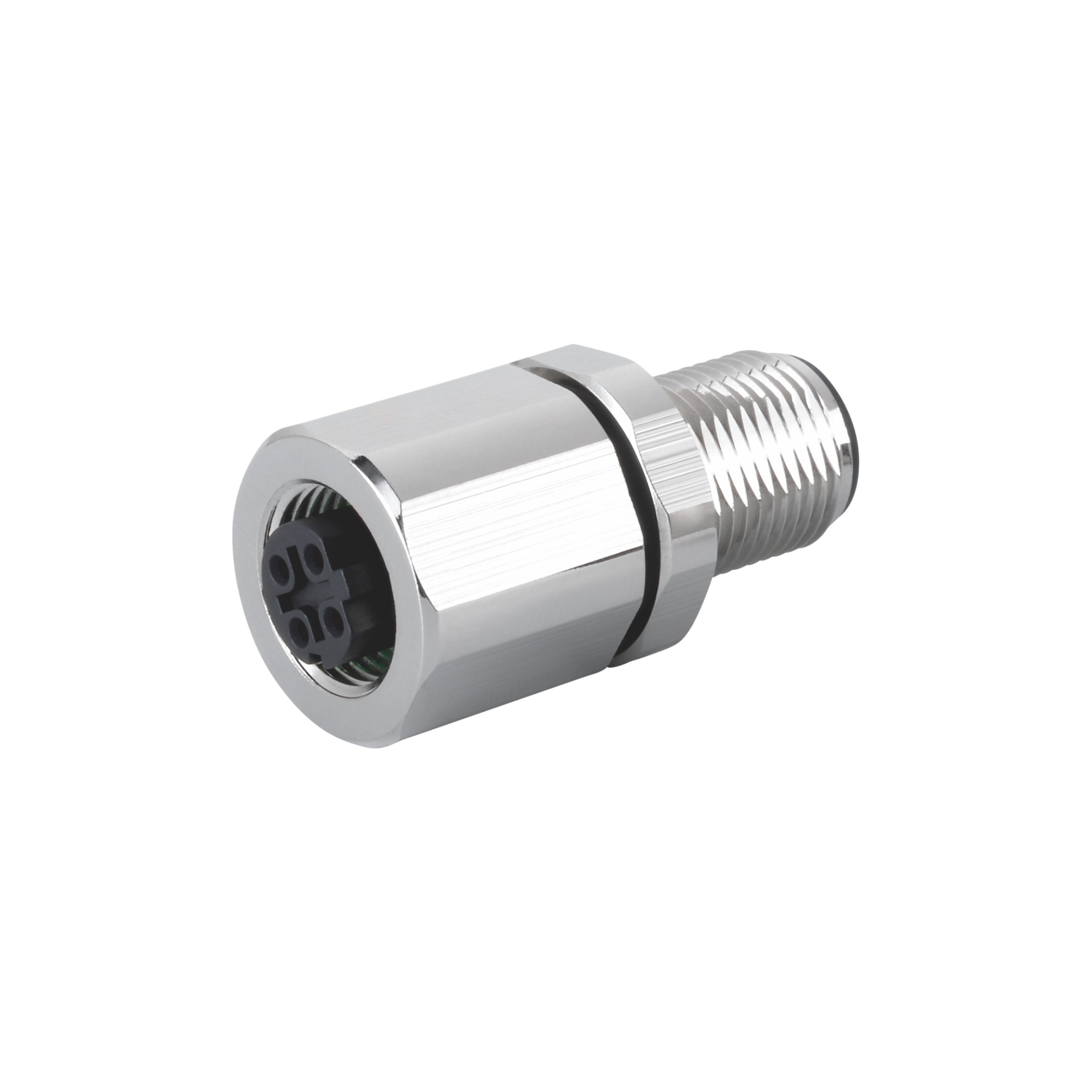 A Code Male Female In One Through Wall Type M12 Panel Connector 5 Pin