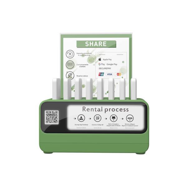 Buy cheap 8 Port Rental Power Bank Station For Rent Anti Theft 251*141*124mm from wholesalers