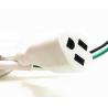 Buy cheap American 3pin white extension power cord without stopper 10A/16A copper power cable from wholesalers
