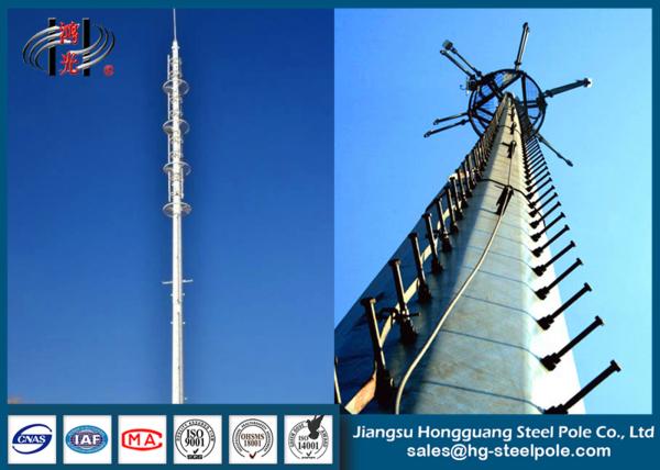 Buy cheap 4G Polygonal Steel Tubular Telecommunication Towers Hot Roll Steel Q235 from wholesalers