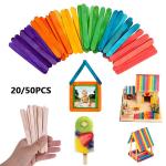 FDA Jumbo Craft Wooden Ice Cream Stick Custom Popsicle Sticks