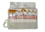 School Artists Body Paint Brushes Set Wood Watercolor Brushes Set with Pencil