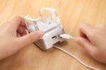 COMER anti-theft cable lock devices charger acrylic holder for mobile 8" tablet