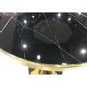 Buy cheap 74cm Stainless Steel Coffee Table With Glass Top from wholesalers