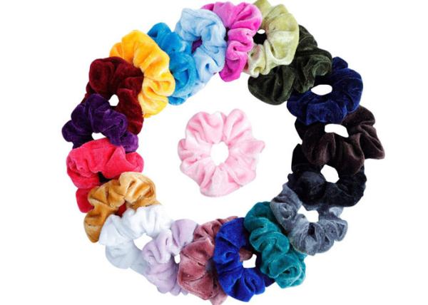 Buy cheap Flannelette hair accessories scrunchies oliver Rose red white Europe United States winter rope elastic hair bands from wholesalers