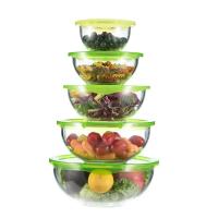 Buy cheap 500ml Transparent Glass Fruit Salad Bowls Dinnerware Mixing Bowl Set product