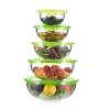 Buy cheap 500ml Transparent Glass Fruit Salad Bowls Dinnerware Mixing Bowl Set from wholesalers