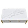 Buy cheap ISO18001 Marble Stone Slab TV Unit Coffee Table Set from wholesalers