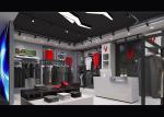 Casual Wear Shop Clothing Display Case , Brand Unique Design Clothes Hanger
