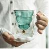 Buy cheap Christmas Tree Double Wall Glass Mug Cute Creative For Festival Gift OEM ODM from wholesalers