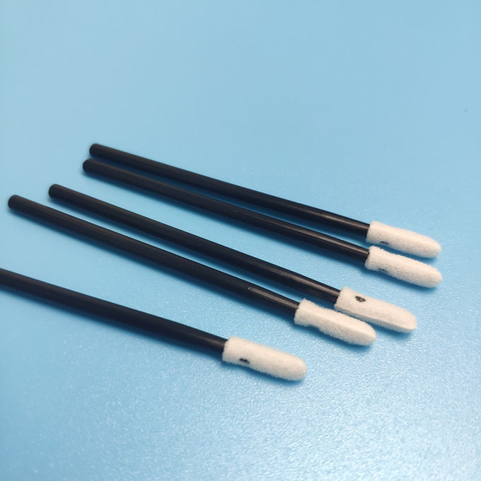 OEM Lint Free 70mm Foam Tipped Cleaning Swabs With PP Handle