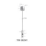 Nickel Pated Brass Wire Suspension Cable Kit With Adjustable Gripper YW86337