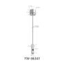 Buy cheap Ceiling Light Suspension Kit Nickel Plated Brass With Adjustable Gripper YW86340 from wholesalers