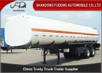 Customized Volume Fuel Tank Trailer , Chemical Transport Trailers Carbon Steel