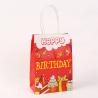 Buy cheap Customized Logo Brown Kraft Paper Tote Bag for Birthday Party Clothing Gift Packaging from wholesalers