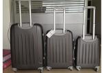 3 Piece Luggage Set 4 Wheels , ABS Waterproof Travel Bag Set With Plastic Handle