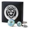 Buy cheap Metal Custom Cufflinks Gift Set Engraved Gold Cufflinks Mens Accessories from wholesalers