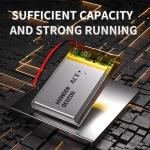 3.7v 400mah Li Ion Polymer Battery Pack 802030 Rechargeable