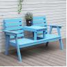 Buy cheap Outdoor Courtyard Solid Wooden Double Chair Bench with Table Enjoy Your Patio in Style from wholesalers