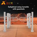 HCW Swing Security Gates Pedestrian Supermarket Entrance Turnstile Stainless