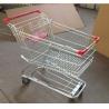 Buy cheap Metal Supermarket Rolling Shopping Carts Chrome Plating 90L With Baby Seat from wholesalers