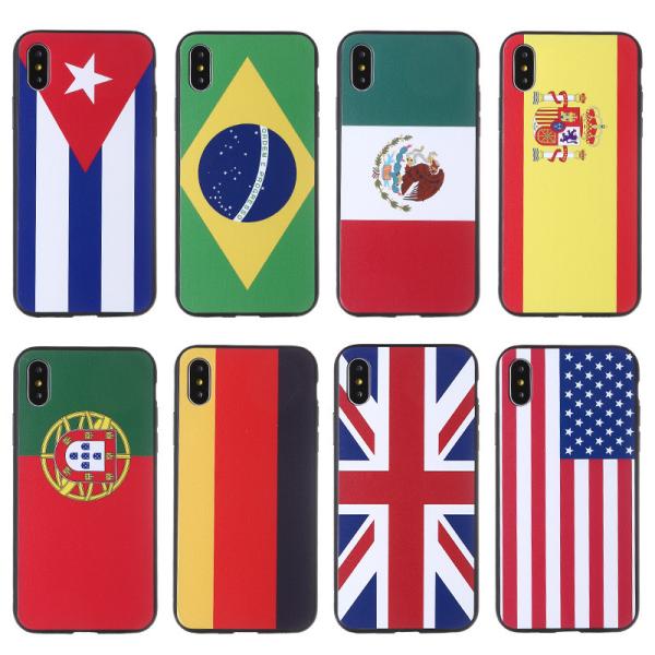 Top selling UK Germany USA Brazil Spain international flags pattern custom logo