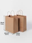 Twisted Handle Brown Paper Bags Brown Kraft Shopping Bags Lightweight