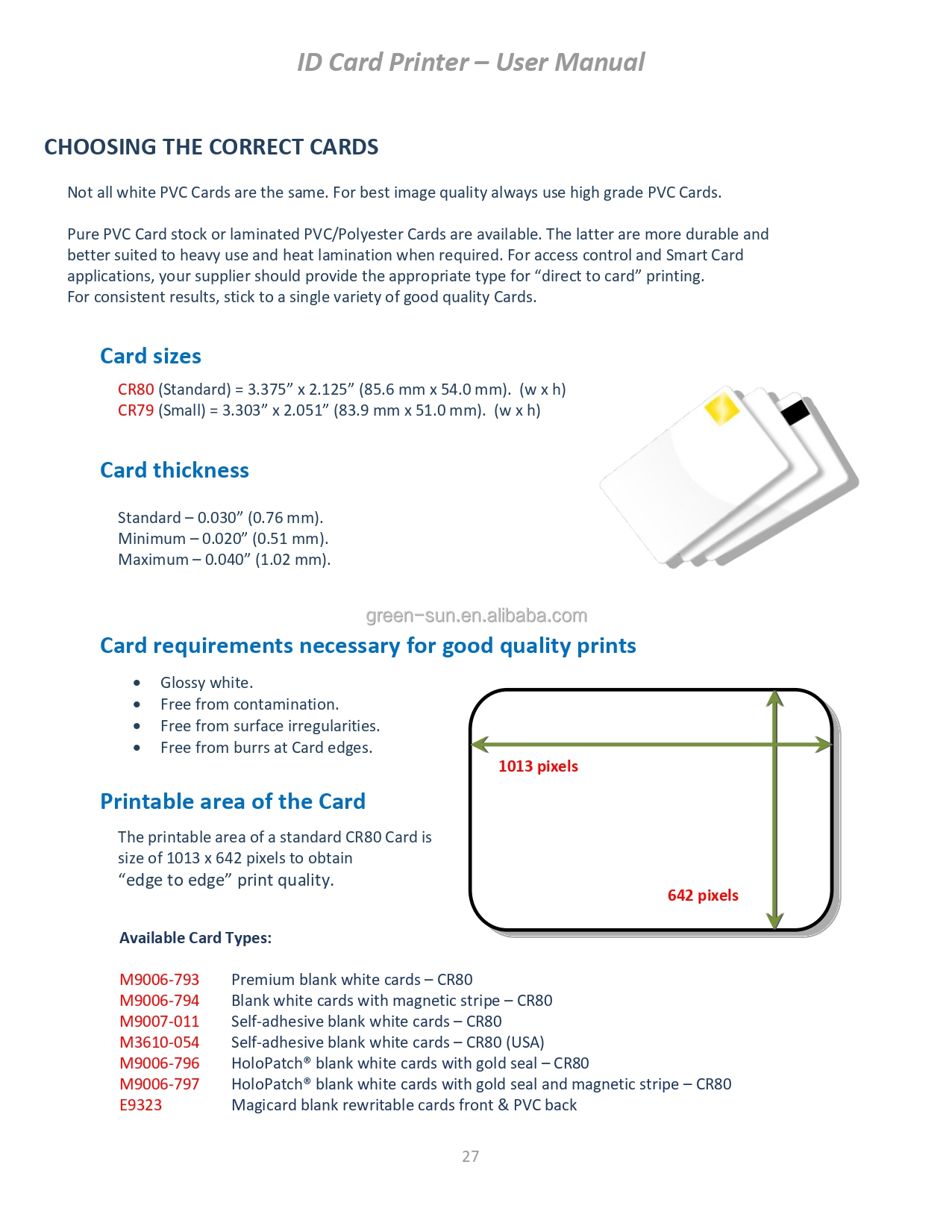 Magicard K 300dpi Color Dye Sublimation PVC ID Card single or double-sided printing