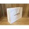 Buy cheap 250gsm Recycled ODM White Paper Shopping Bags With Handles from wholesalers