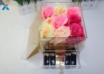 9 Holes Acrylic Flower Pot Chemical Stability , Small Acrylic Box A Class