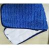 Buy cheap Microfiber 13*47cm Scrubber Rigid Wire Blue Piping Coral Fleece Wet Mop Pads from wholesalers