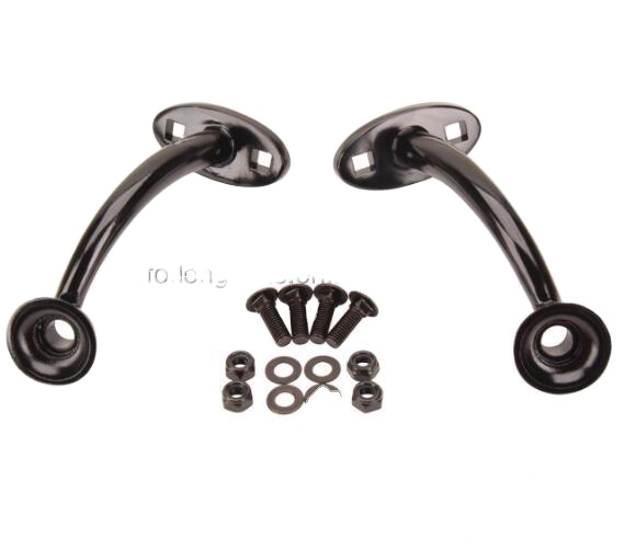 Universal Black Anodized Highboy Fenderless Hot Rod Headlight Mount with Guaranteed Performance and Fitment