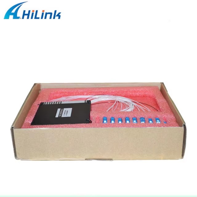 Accept Customize Hilink 100GHz 16 Channel DWDM MUX/DEMUX Dense Wavelength Division Multiplexing