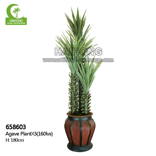Buy cheap Anti UV Artificial Succulent Plant Landscaping Tropical Fiber Agave from wholesalers