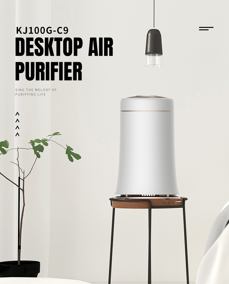 Desktop H13 HEPA Filter Air Purifier