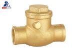 Buy cheap C X C ISO228 Brass Swing Check Valve Gas Dn25 Gas 10 Bar from wholesalers