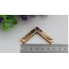 Buy cheap Accept OEM light gold 40 mm right-angle metal corner protector for wooden box decorative from wholesalers