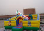 Kids Play Games Inflatable Playground / Fun City with 0.45mm - 0.55mm PVC