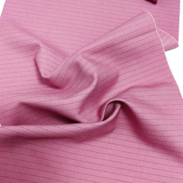 Buy cheap Pink 5mm Stripe ESD Fabric 1/2 Antistatic TR Conductive Fabric For Lab Garment from wholesalers
